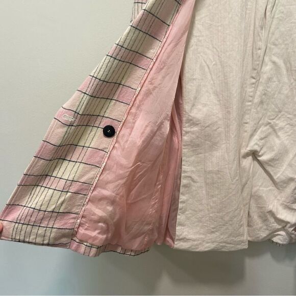 Forte Forte Pink Plaid Virgin Wool Blend Blazer sz II (6) - Picture 12 of 14